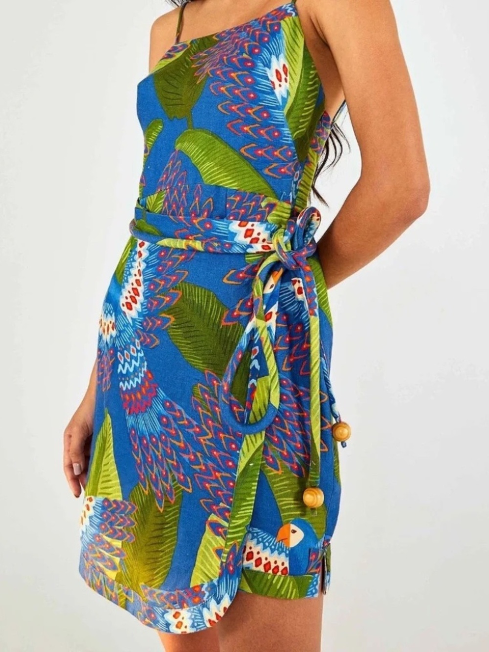 FARM Rio Mini Dress XS Bird print